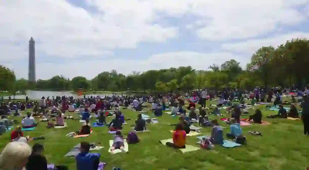 Yoga On the Mall