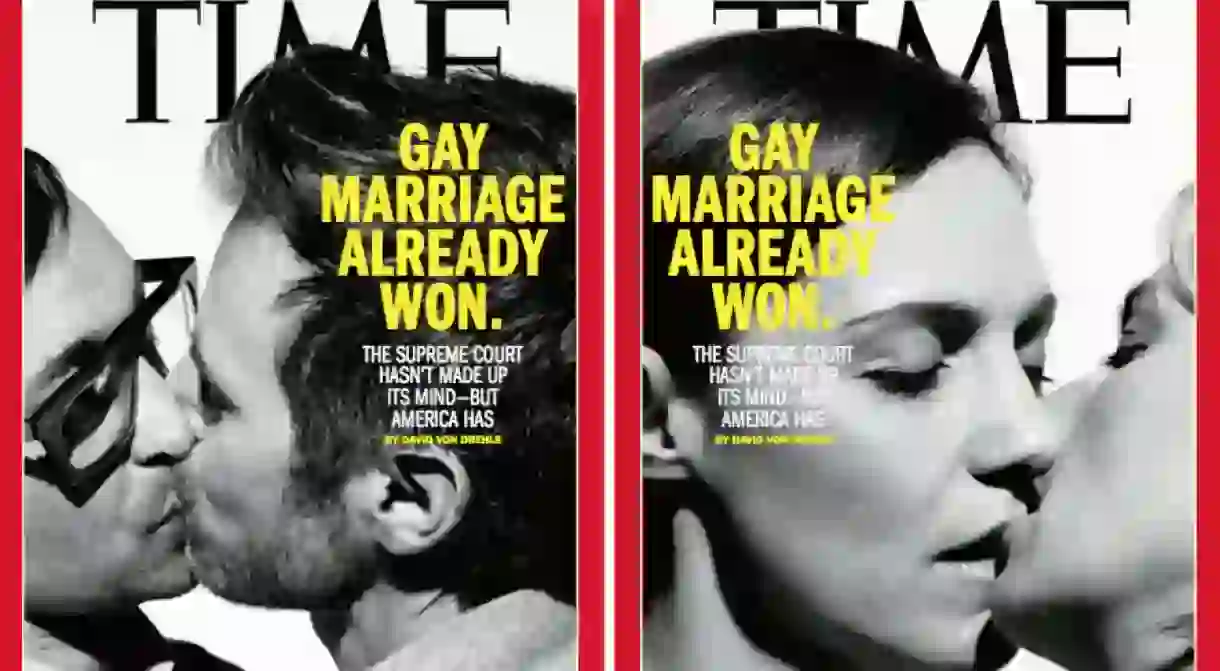 A 2013 Time magazine cover about gay marriage in the US