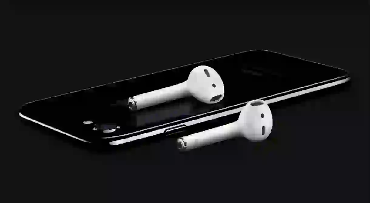 The iPhone 7 and AirPods