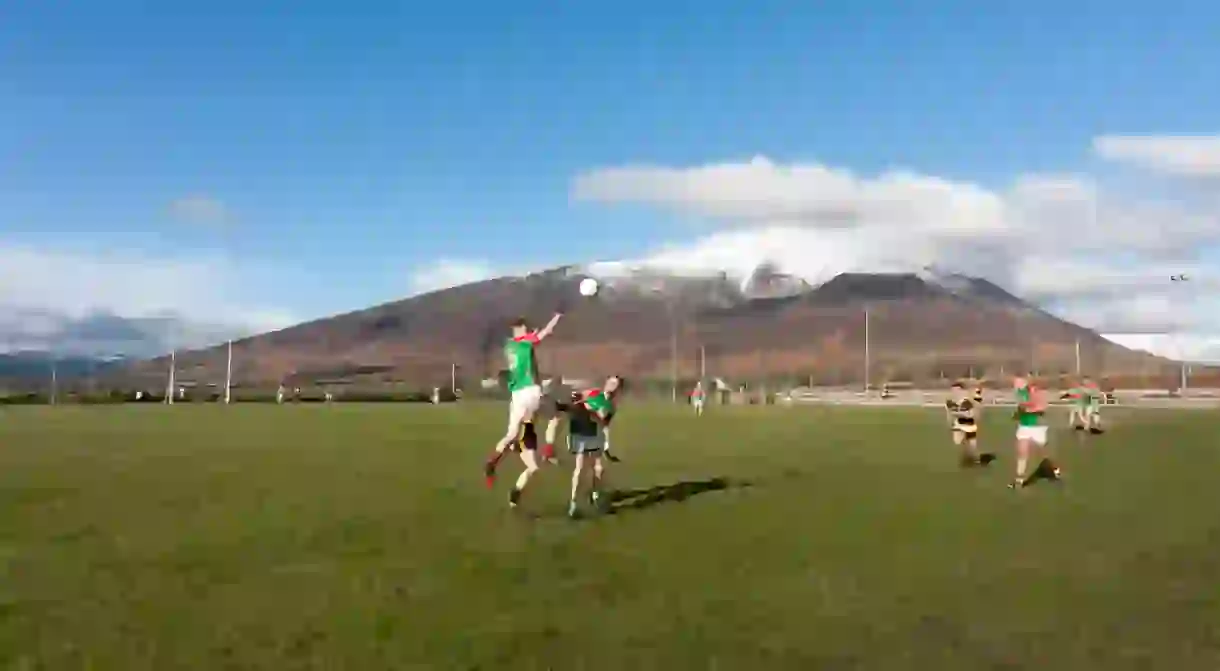 Lahardane Mchales v Ballina Stephenites in the North Mayo Junior Football League