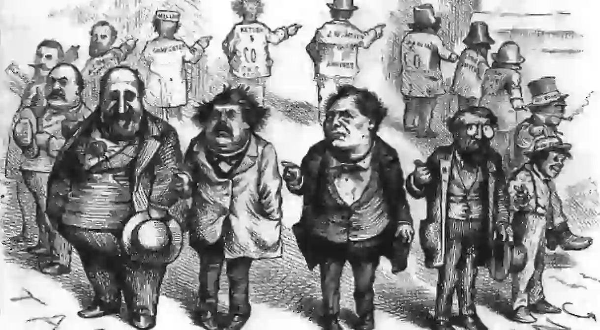 Boss Tweed and the Tammany Ring, caricatured by Thomas Nast