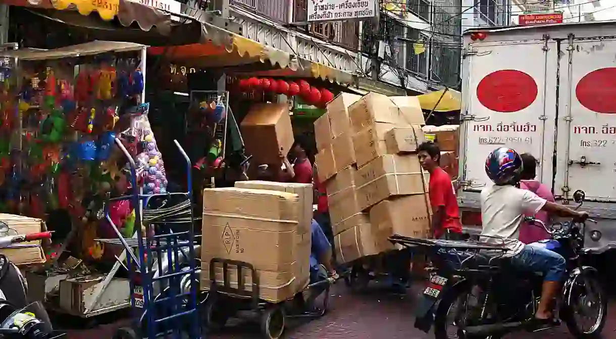 Street chaos. Bangkok. Courtesy of Bernard Spragg. NZ