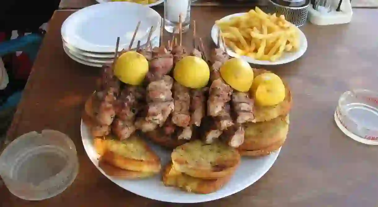 Souvlaki plate