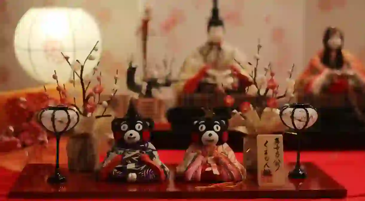 Kumamon as hina dolls for Girls Day