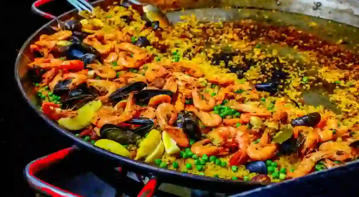 Paella, Spains most famous dish