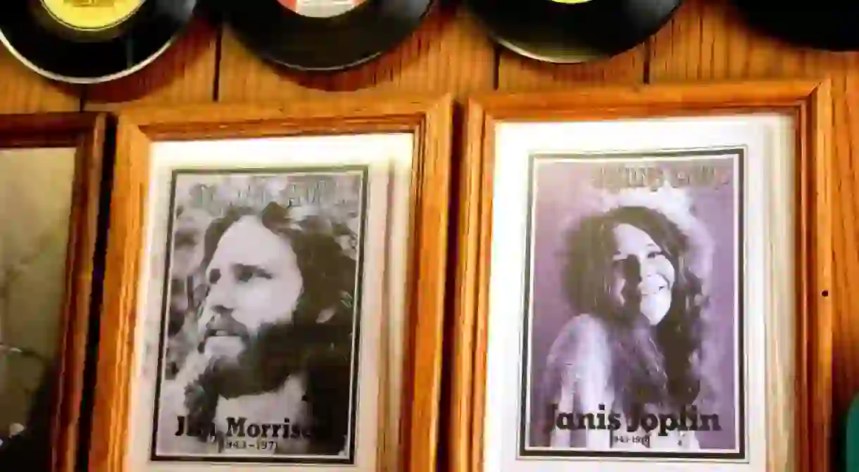 Jim Morrison and Janis Joplin