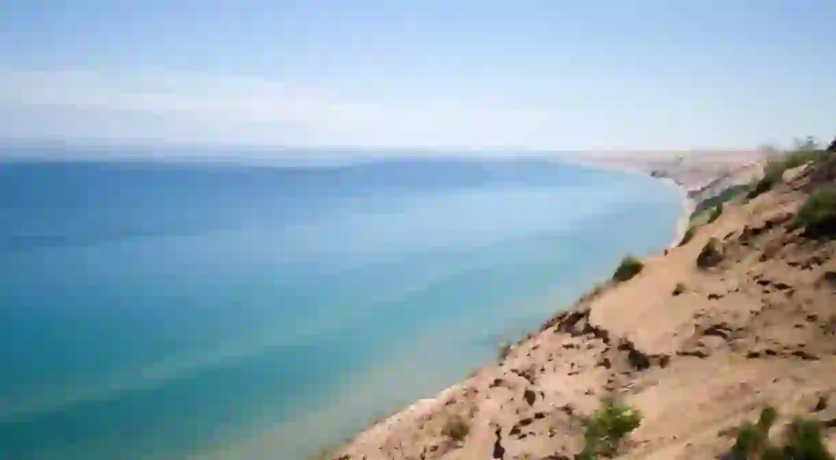 Lake Superiors sand dune shore