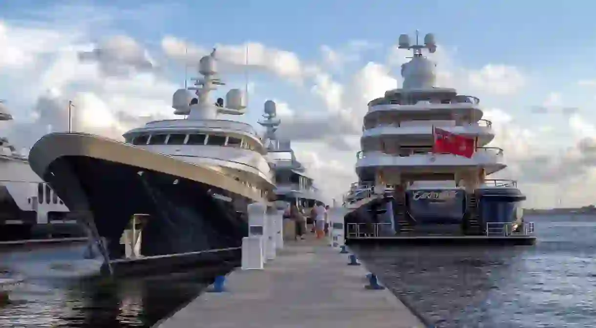 Magnificent yachts by the thousands can be seen during the Fort Lauderdale International Boat Show