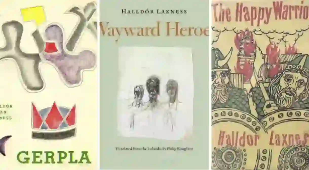 The covers for Gerpla (1952), Wayward Heroes (2016) and The Happy Soldiers (1958)