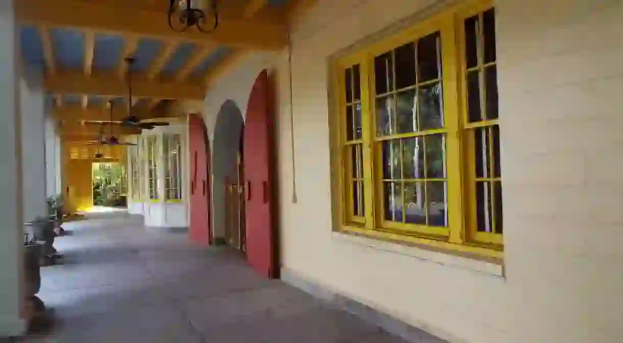 Entrance to the Bonnet House, Fort Lauderdale, Florida