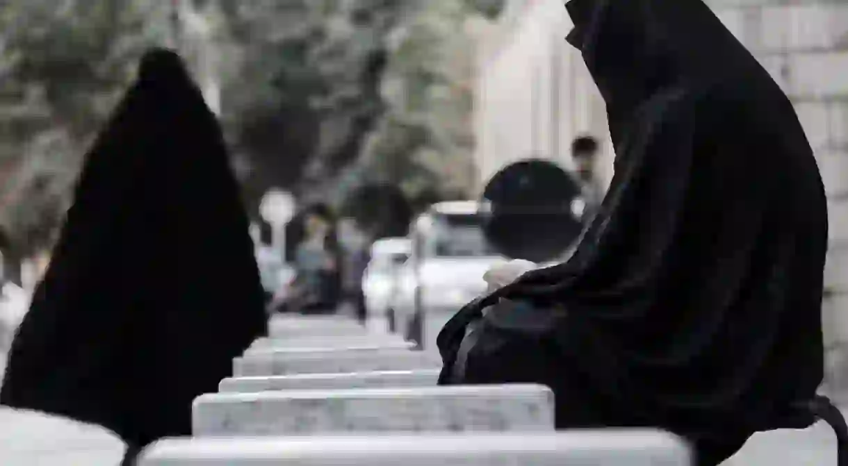 Women covered up in Iran