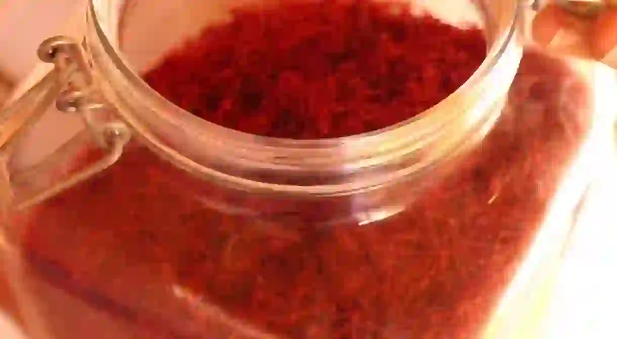 Saffron harvest