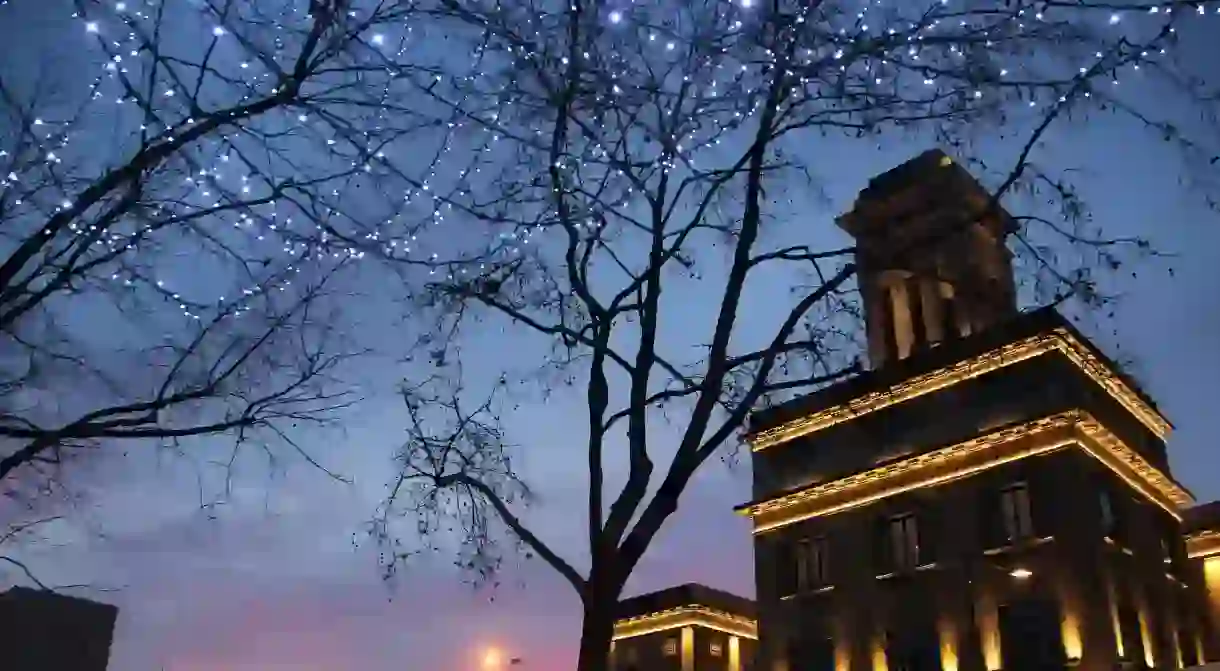 Montreuil Town Hall at Christmas │