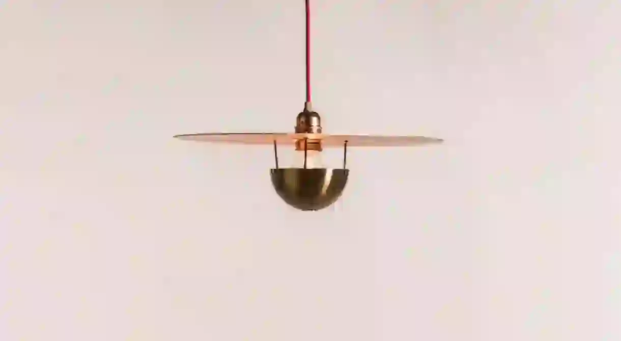 Cymbal pendant light by Shane Holland Design Workshops