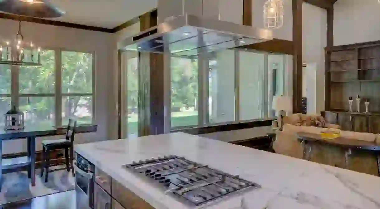 A modern kitchen.