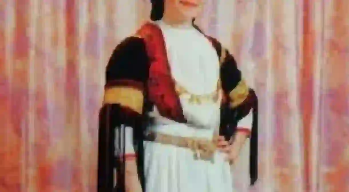 Traditional outfit of karagkouna