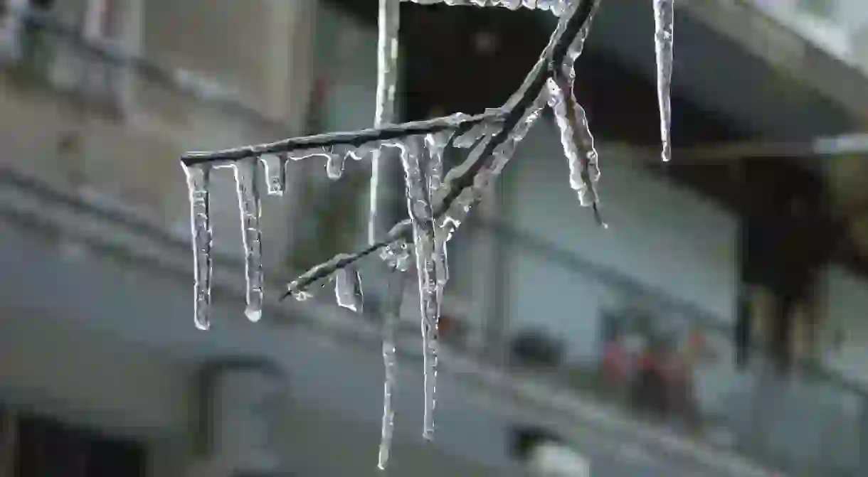 Natural icicles