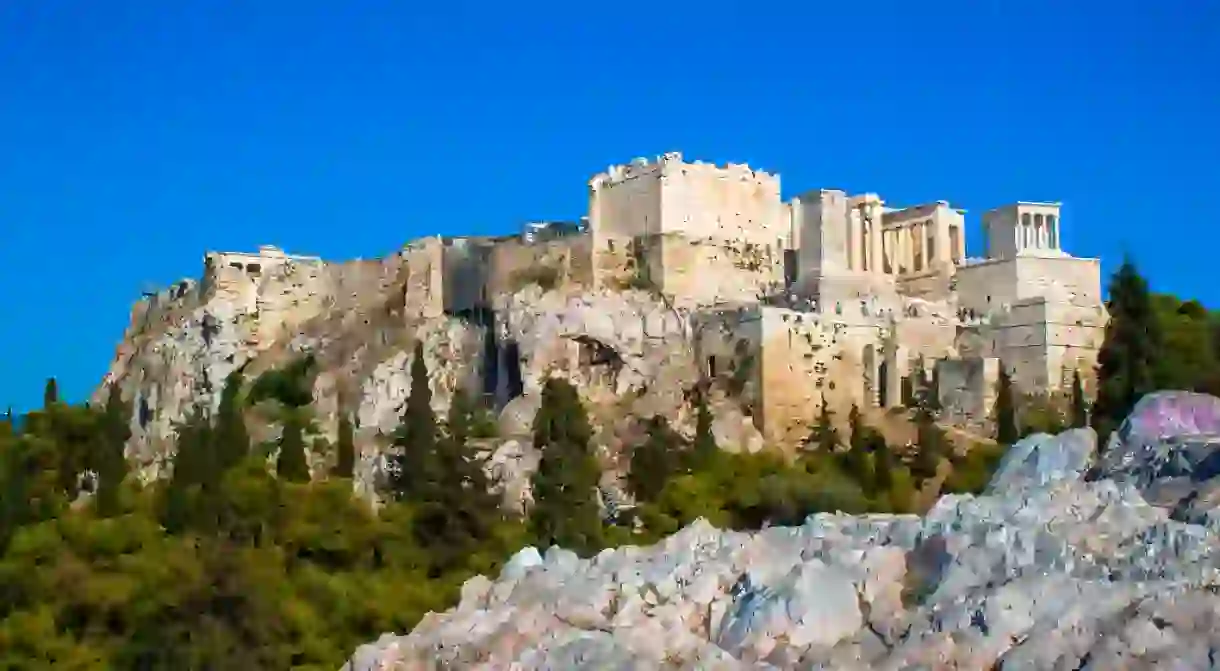 View of the Acropolis from Areopagus, Athens