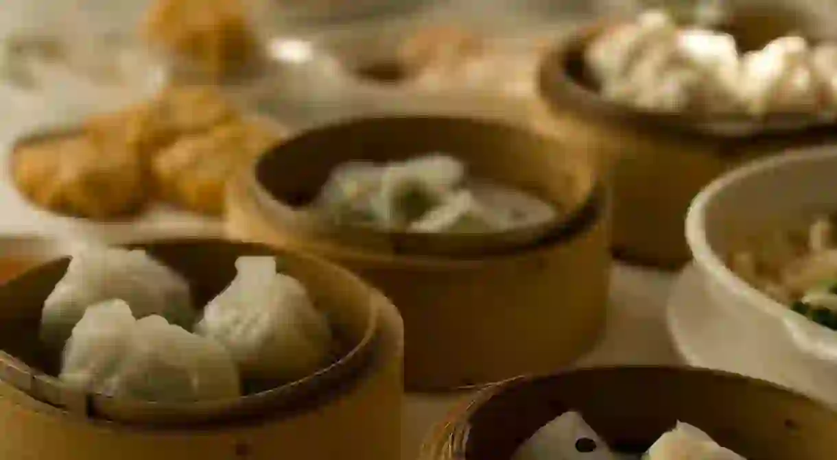 Dim sum dishes