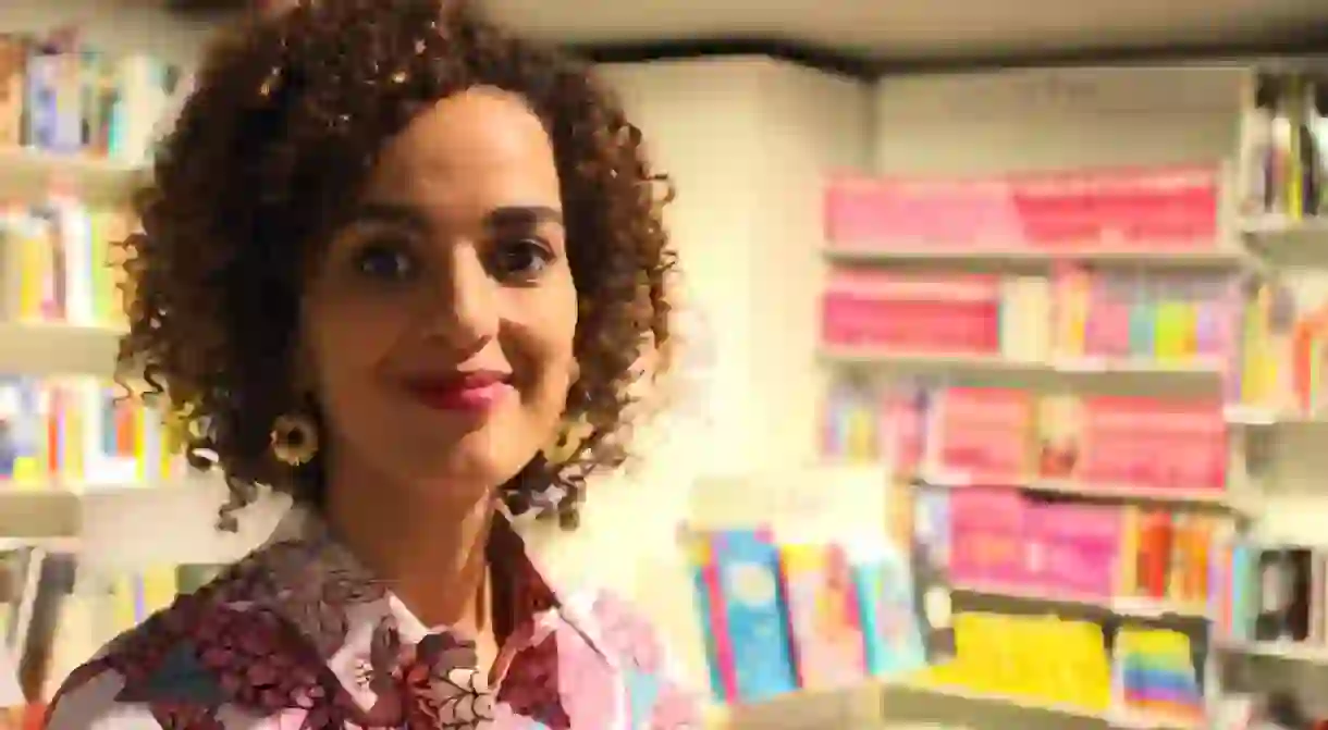 Leïla Slimani, taken at the Librairie Decitre in September 2016