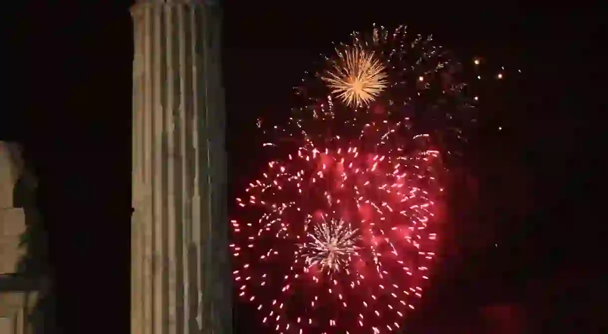 Fireworks in Athens