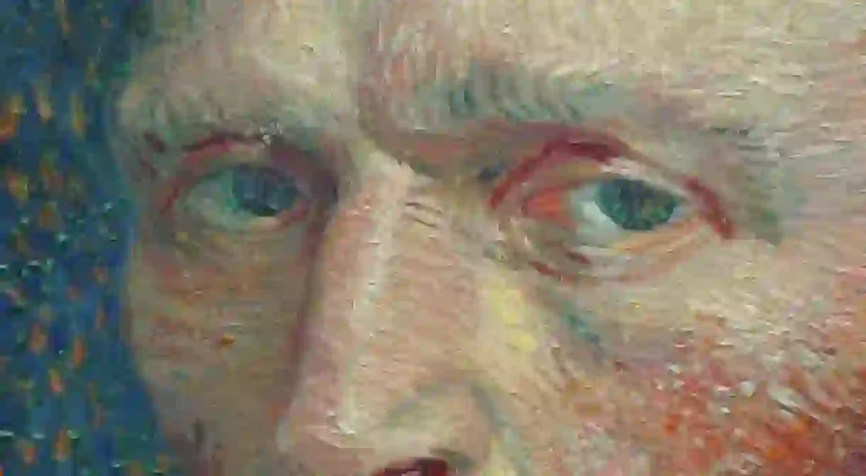 Van Gogh - Self portrait, closeup