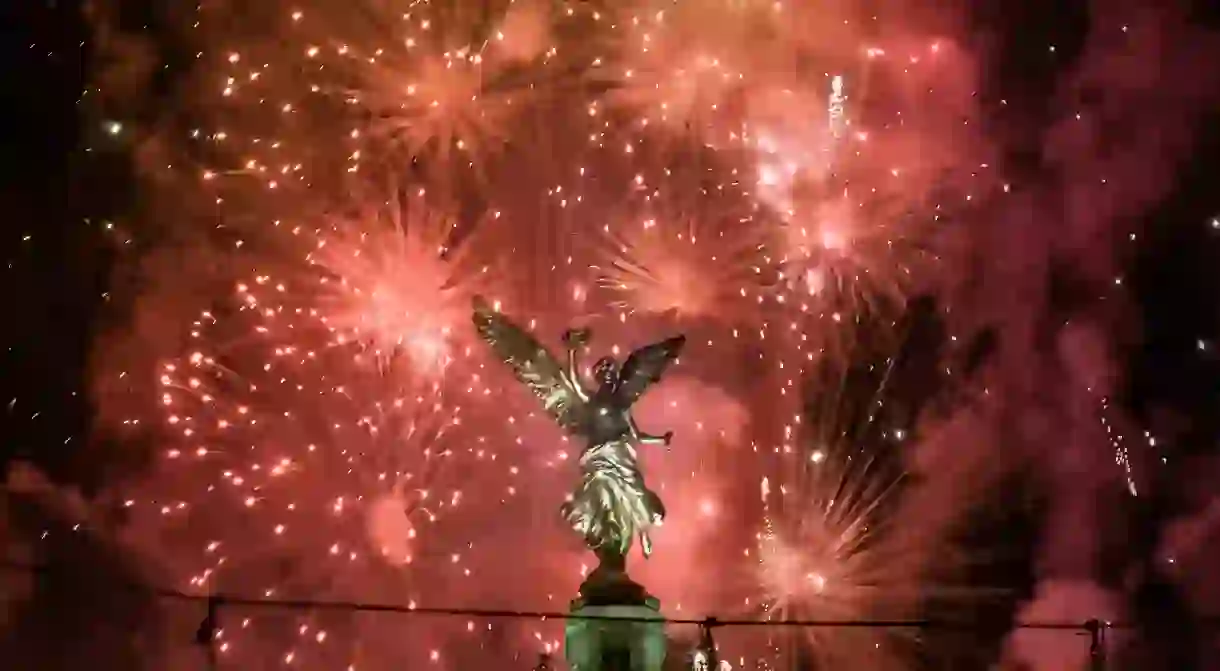 Fireworks in Mexico City