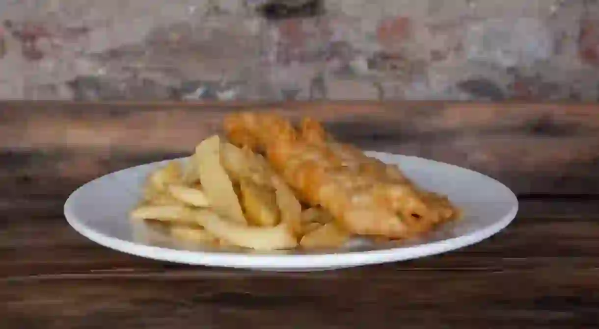 Fish and chips from Fish Shop, Smithfield