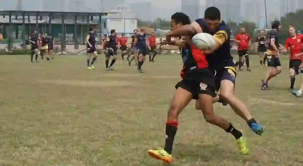 Men’s rugby match │