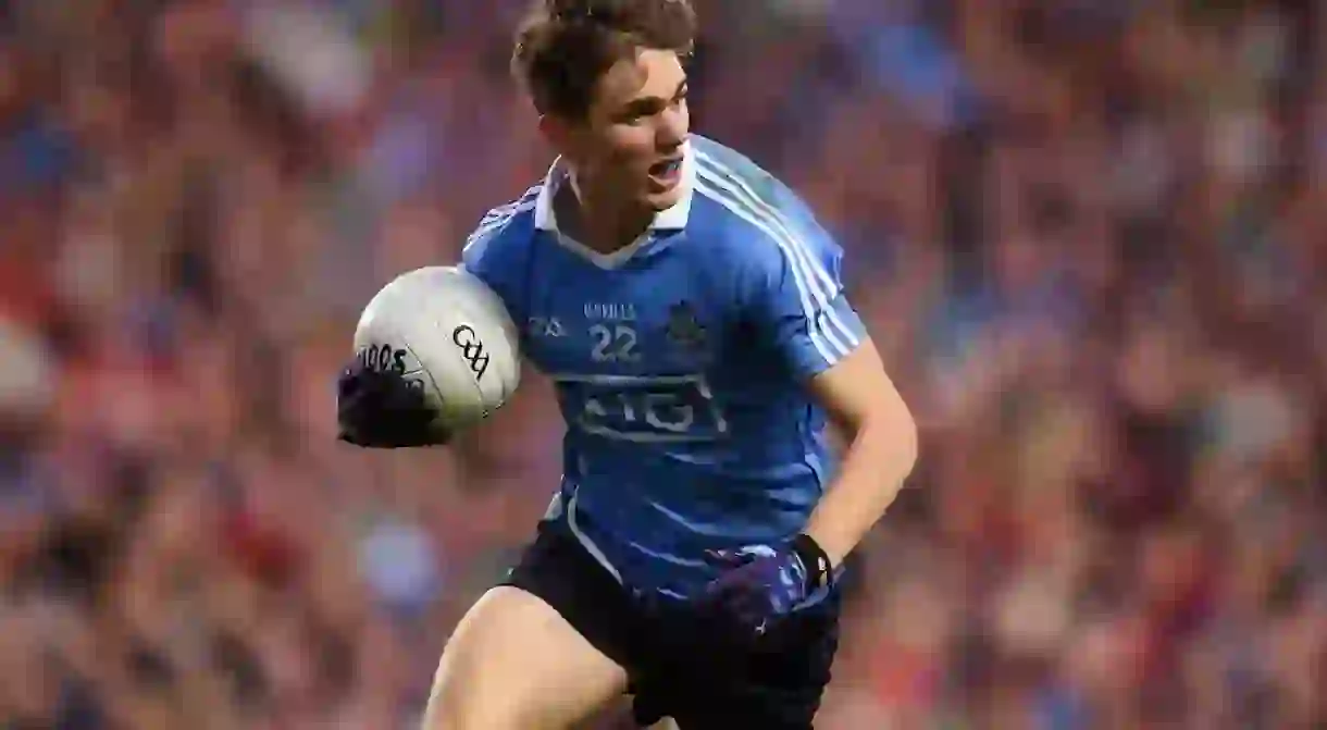 Michael Fitzsimons of Cuala playing for Dublin