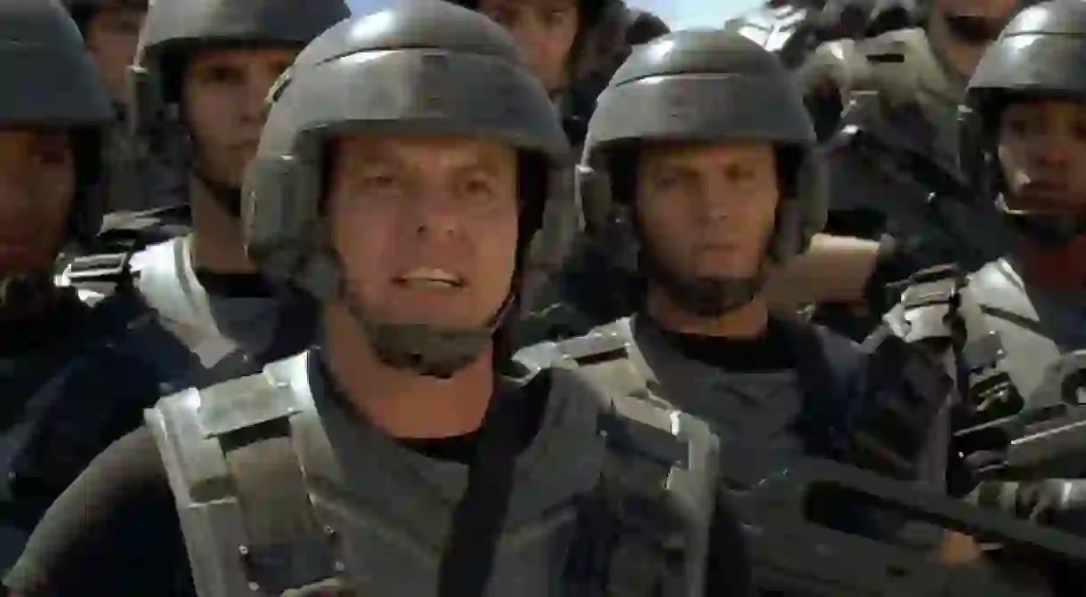 Still from Starship Troopers