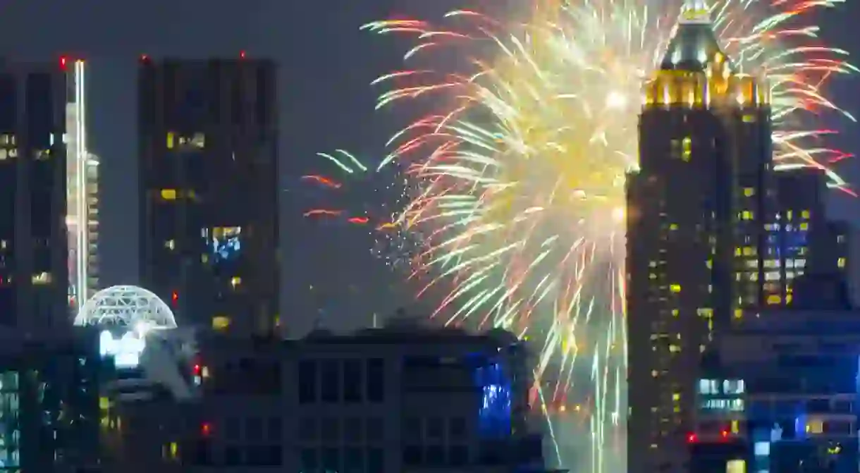 New Year fireworks, Bangkok