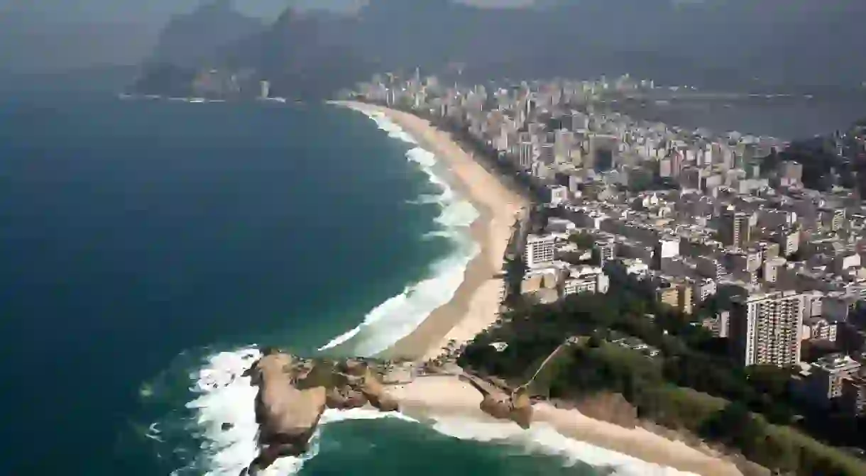 The coastline in Rio