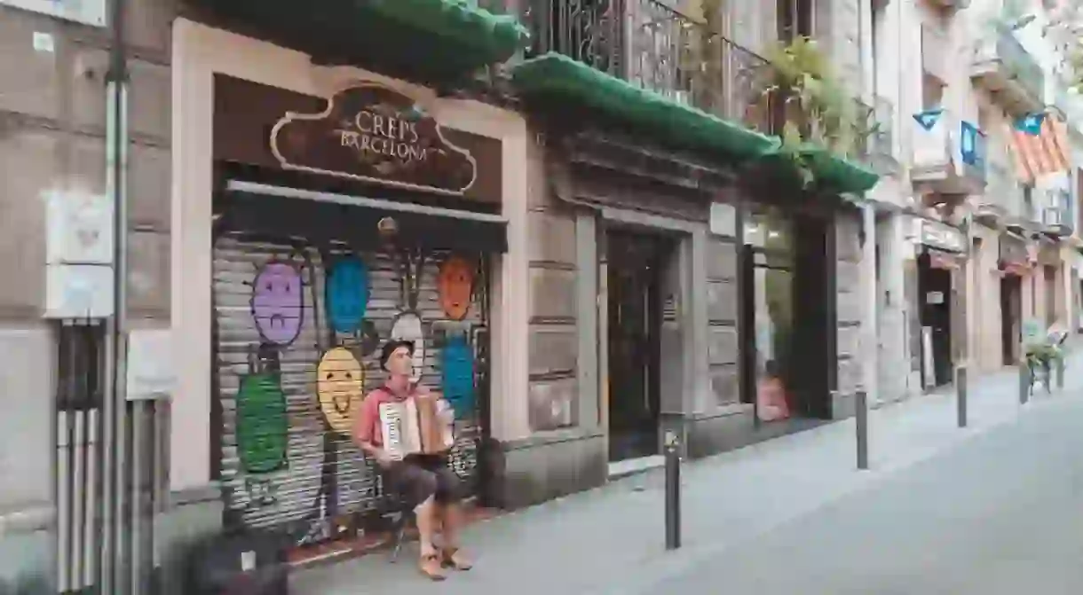 A Busker in Gracia