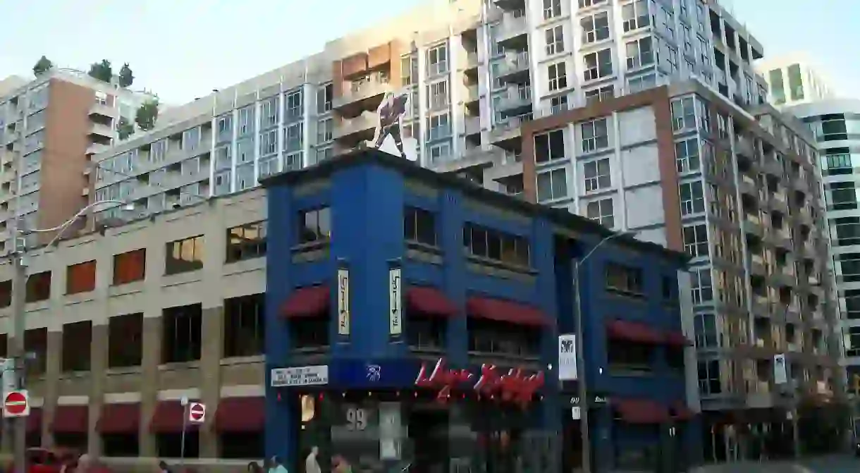 An exterior view of Wayne Gretzkys in Toronto