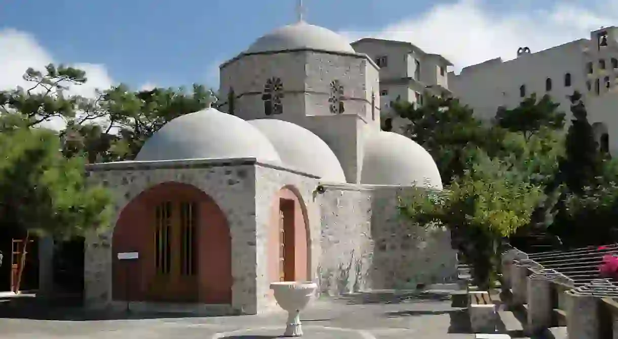 Chapel of the Monastery of Profitis Ilias, Santorini, Greece