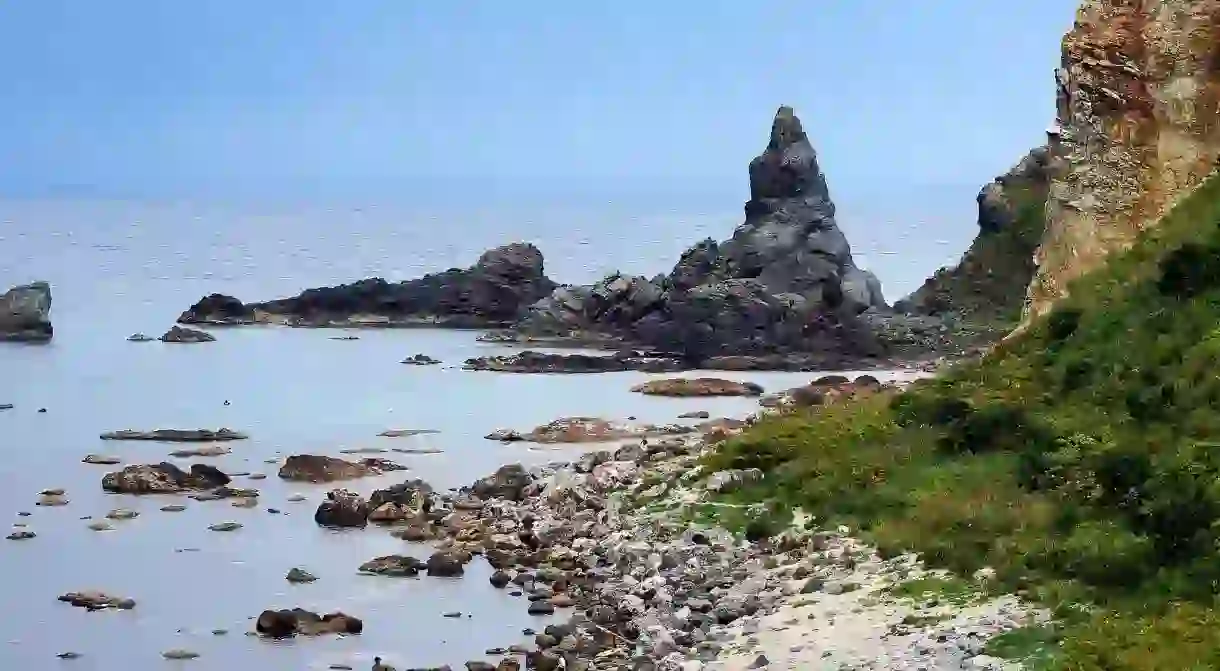 Shimamui Coast in Shakotan, Hokkaido prefecture, Japan.