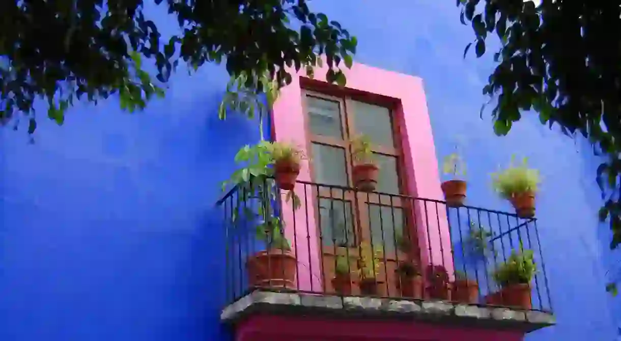 Colourful house in Puebla