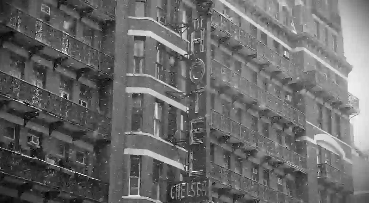 Chelsea Hotel in Snow