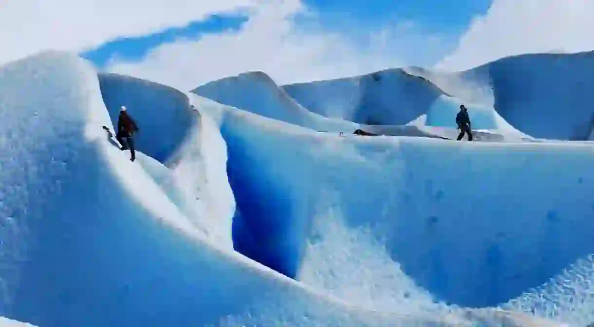 Glacier climbing at Glacier Grey, Chile