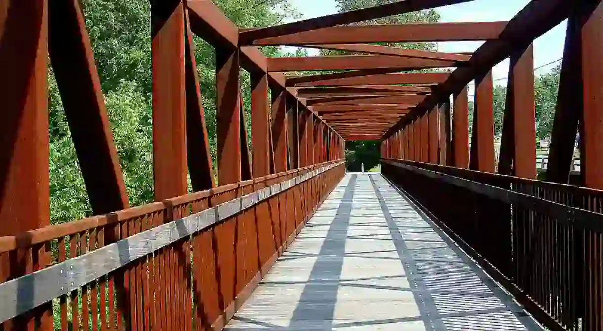 A bicycle bridge