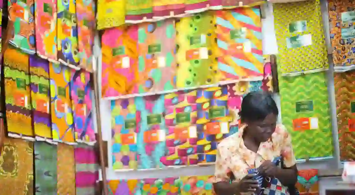 Textiles Trade at Makola Market