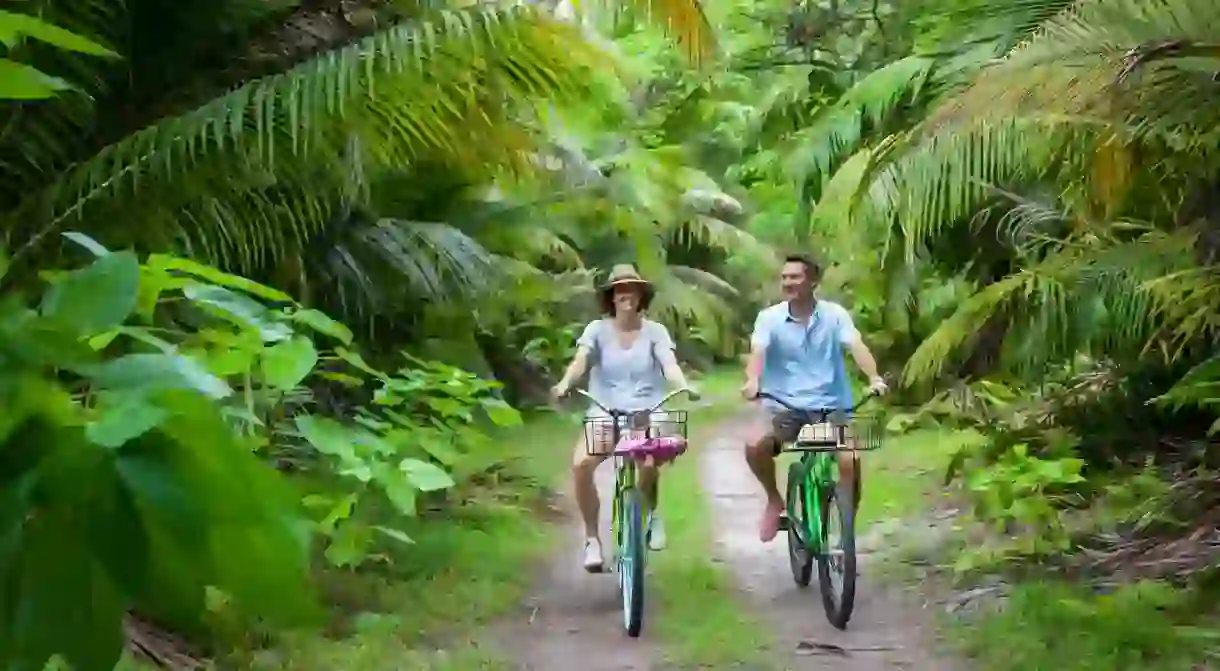 Cycling Seychelles.