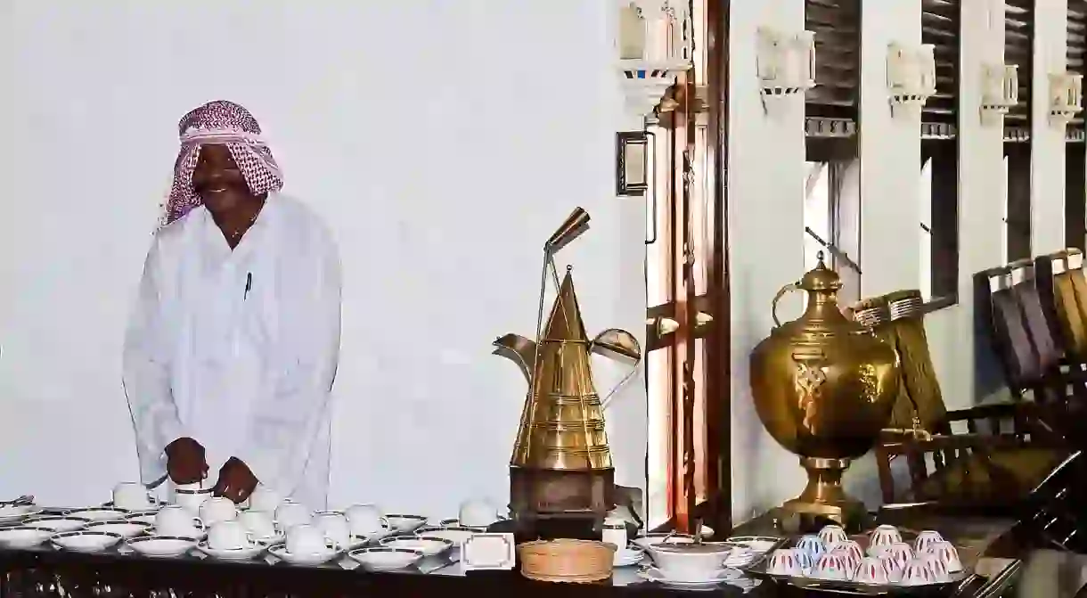 Coffee time at the Arabic Coffee Terrace, Serena Beach Hotel in Mombasa