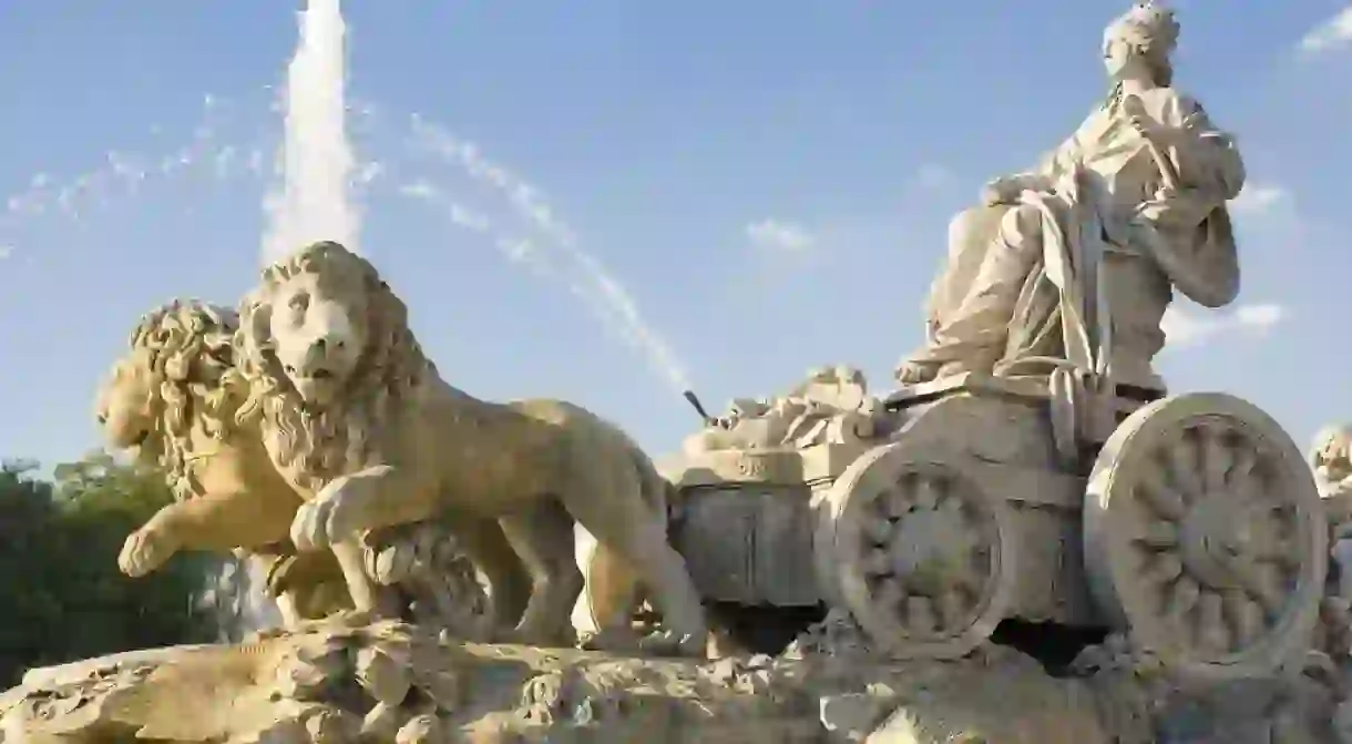 The famous Cibeles fountain and monument