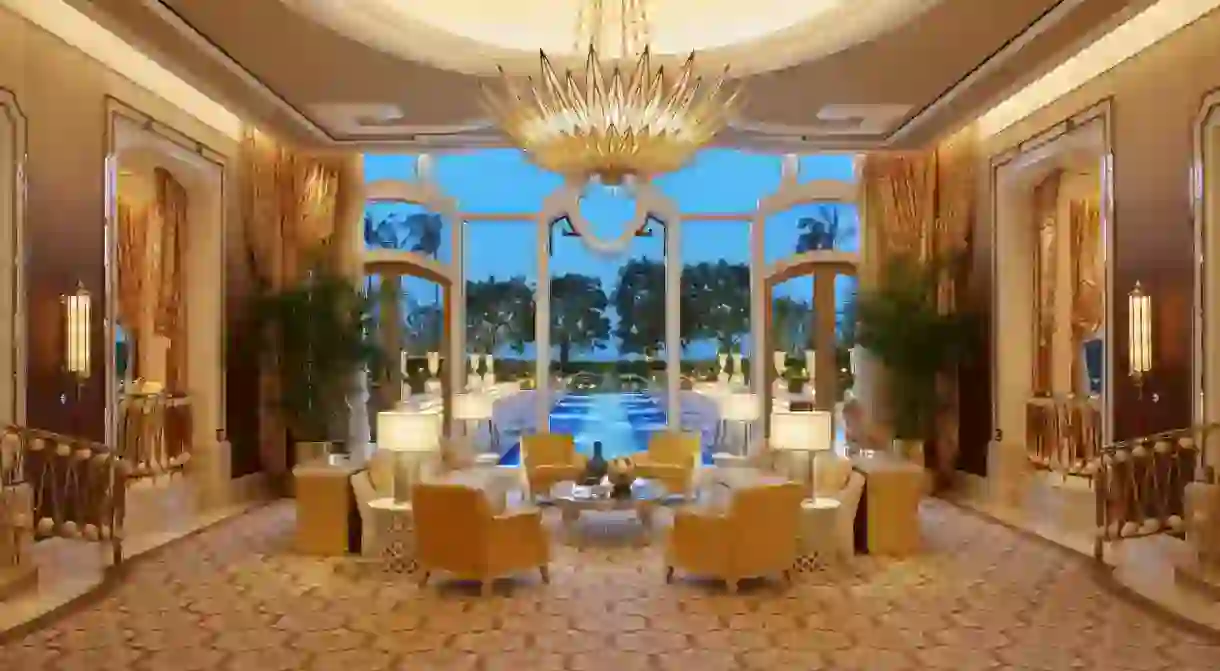 Garden villa living room at Wynn Palace