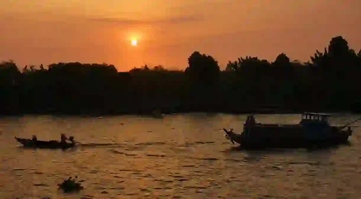 Sunset over the Mekong Delta