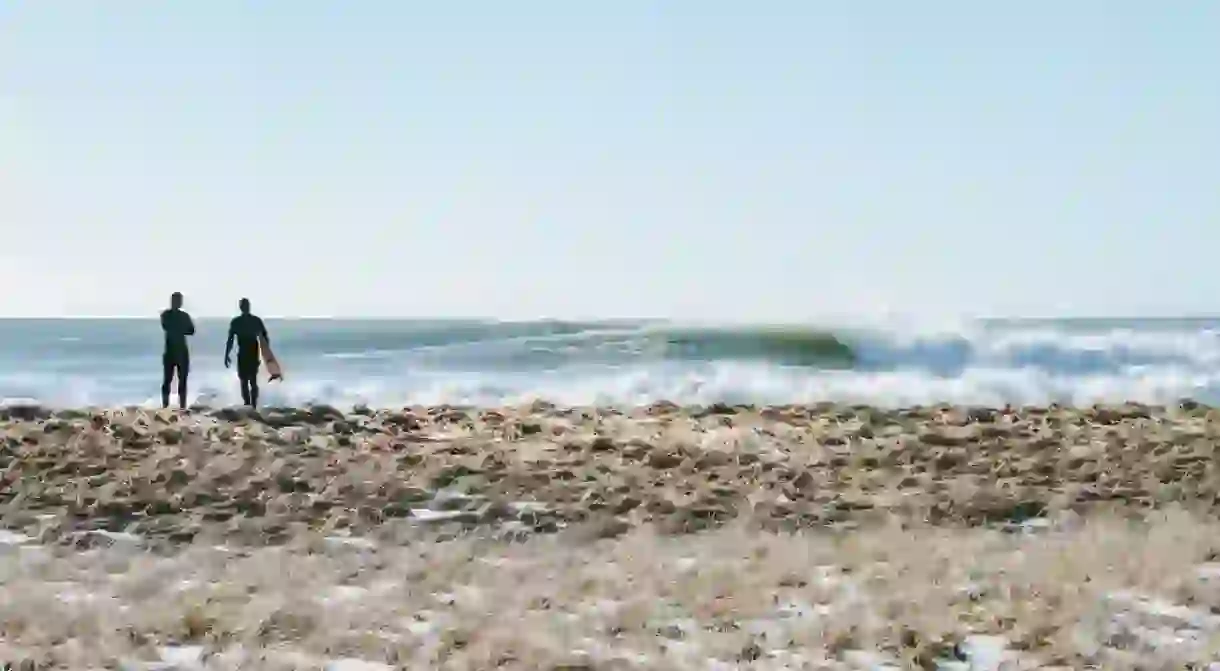 Winter surfing in Maine