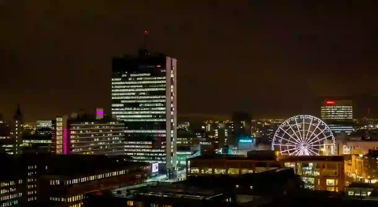 Manchester at night