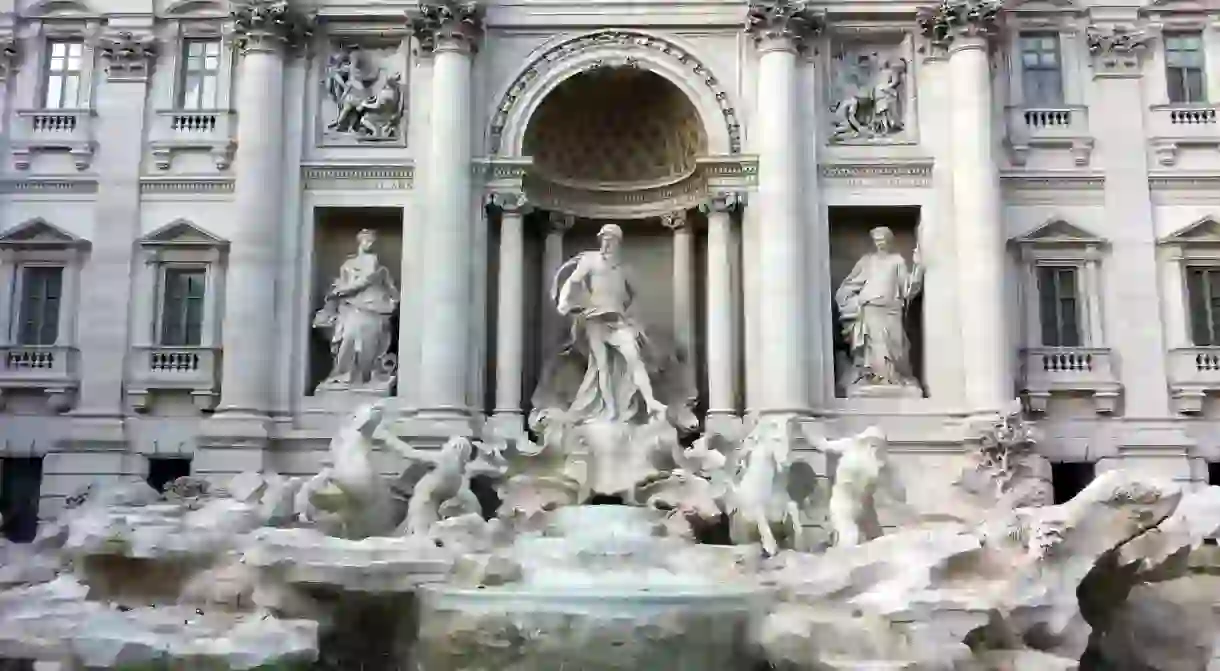 Some of Romes best sights are on public display, like the Trevi Fountain